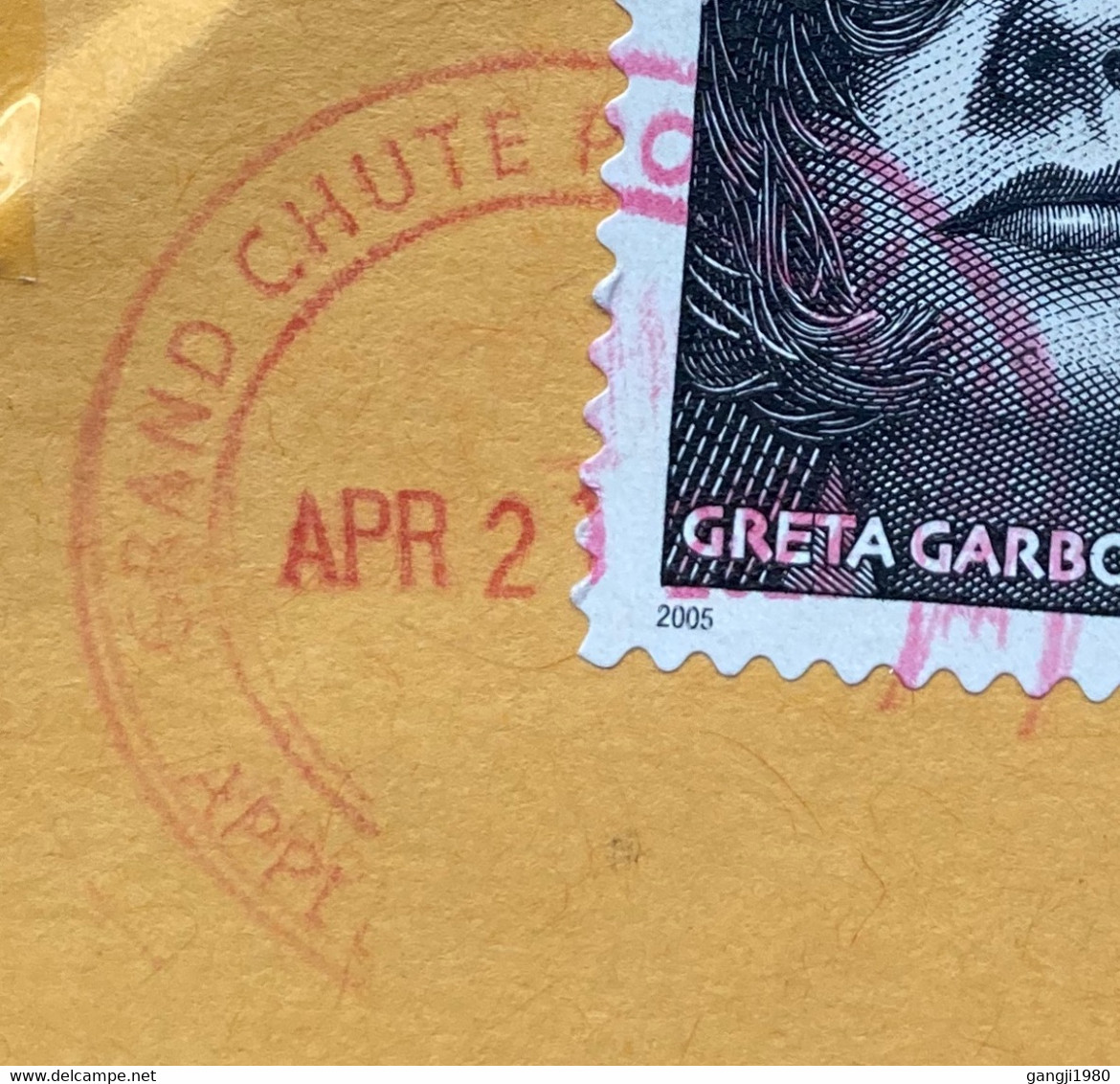 USA 2022, GRETA GARBO ,BETTE DEVIS, BULLRUN, FORT SUMTER 12 STAMPS USED COVER TO INDIA, GRAND CHUTE P.O .CANCELLATION - Lettres & Documents