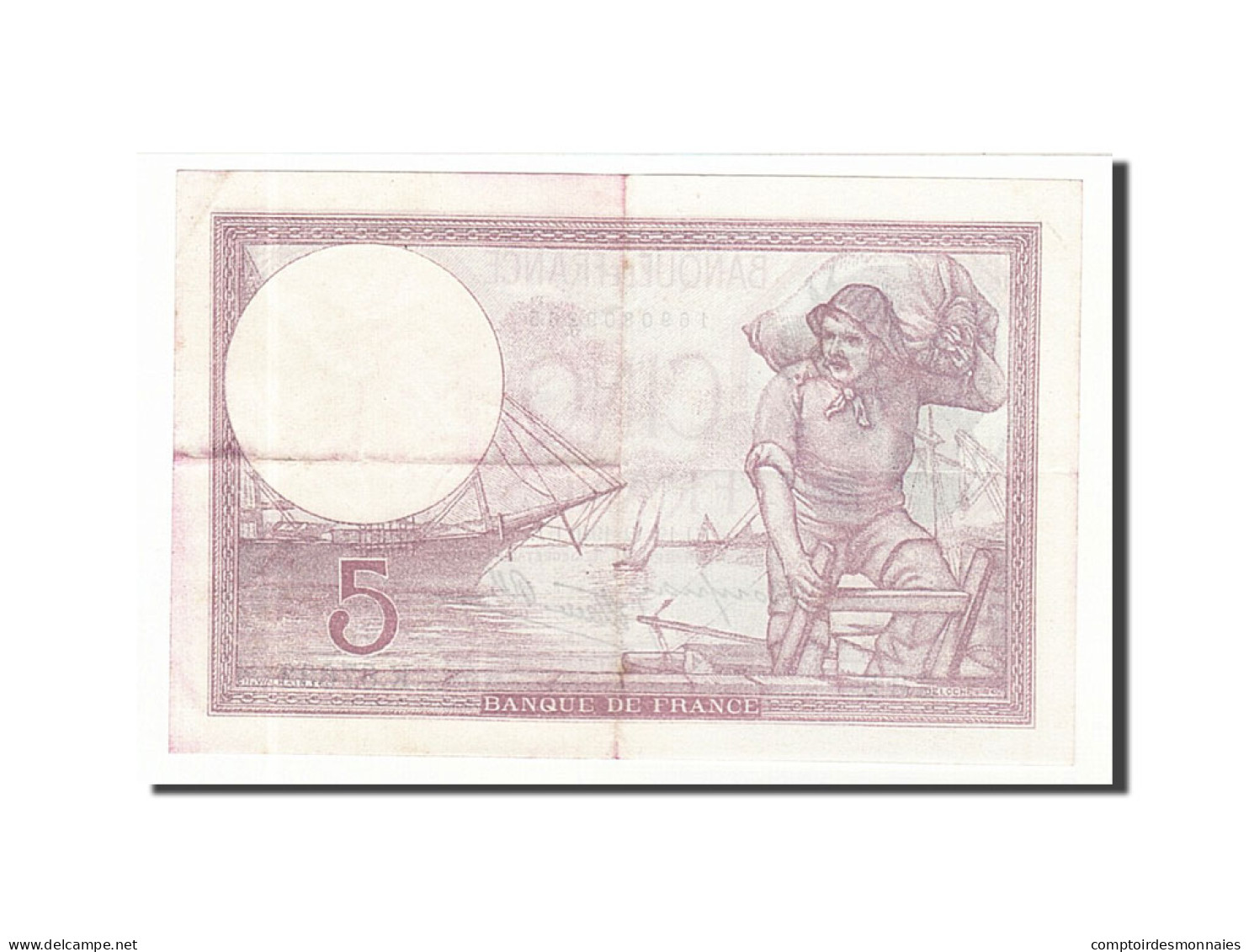 Billet, France, 5 Francs, 1940, 1940-12-12, SUP, Fayette:4.17, KM:83 - 5 F 1917-1940 ''Violet''