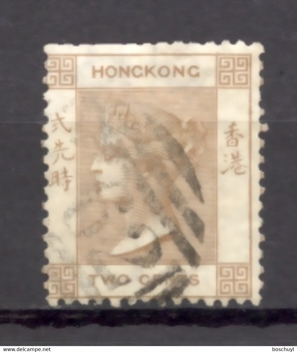 Hong Kong, 1865, Queen Victoria, 2 C., Used, Michel 8 - Sonstige & Ohne Zuordnung