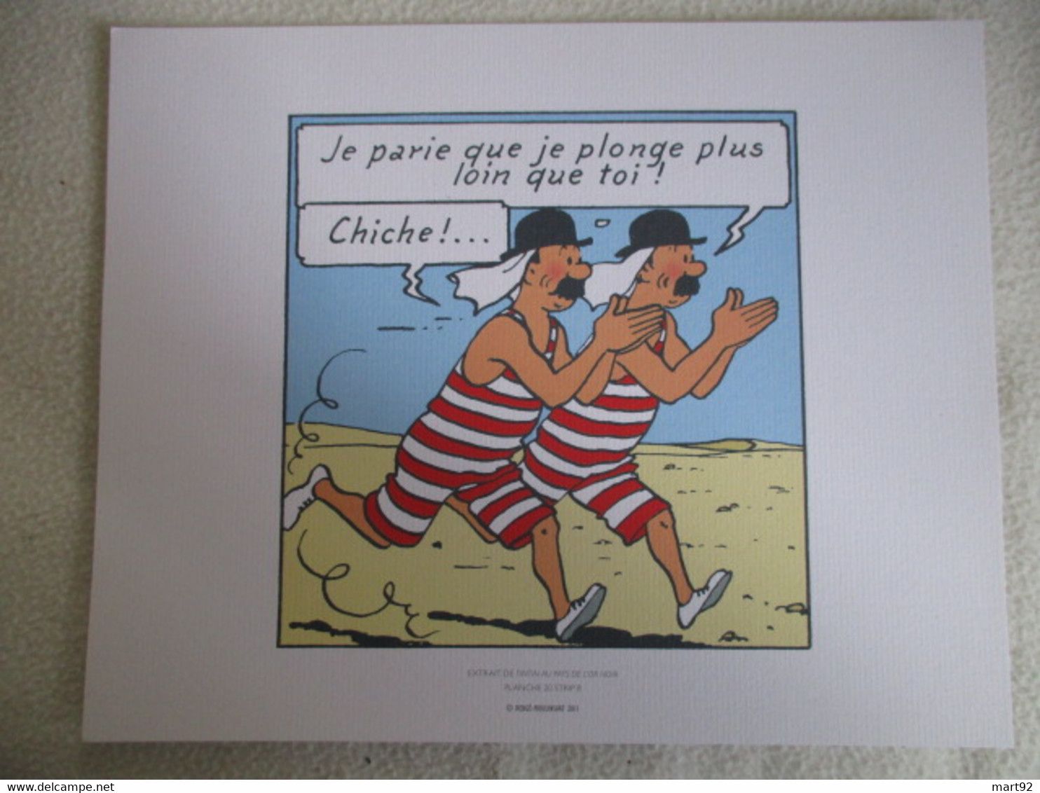 3 PLANCHES EXTRAIT DE TINTIN AU PAYS DE L OR NOIR TINTIN  HERGE MOULINSART 2011 - Hergé