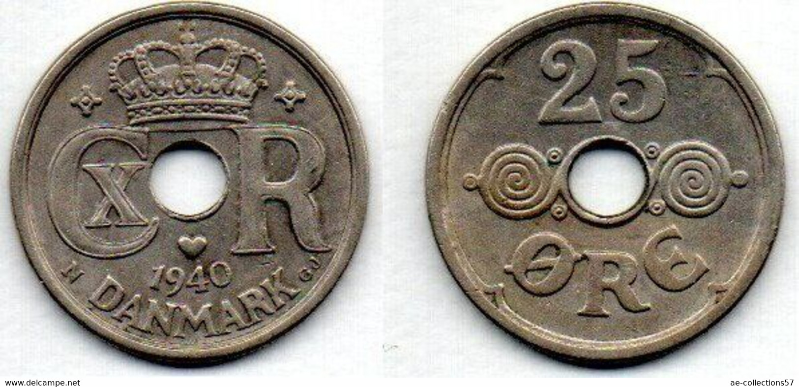 Danemark - Denmark 25 Ore 1940 TB+ - Danemark