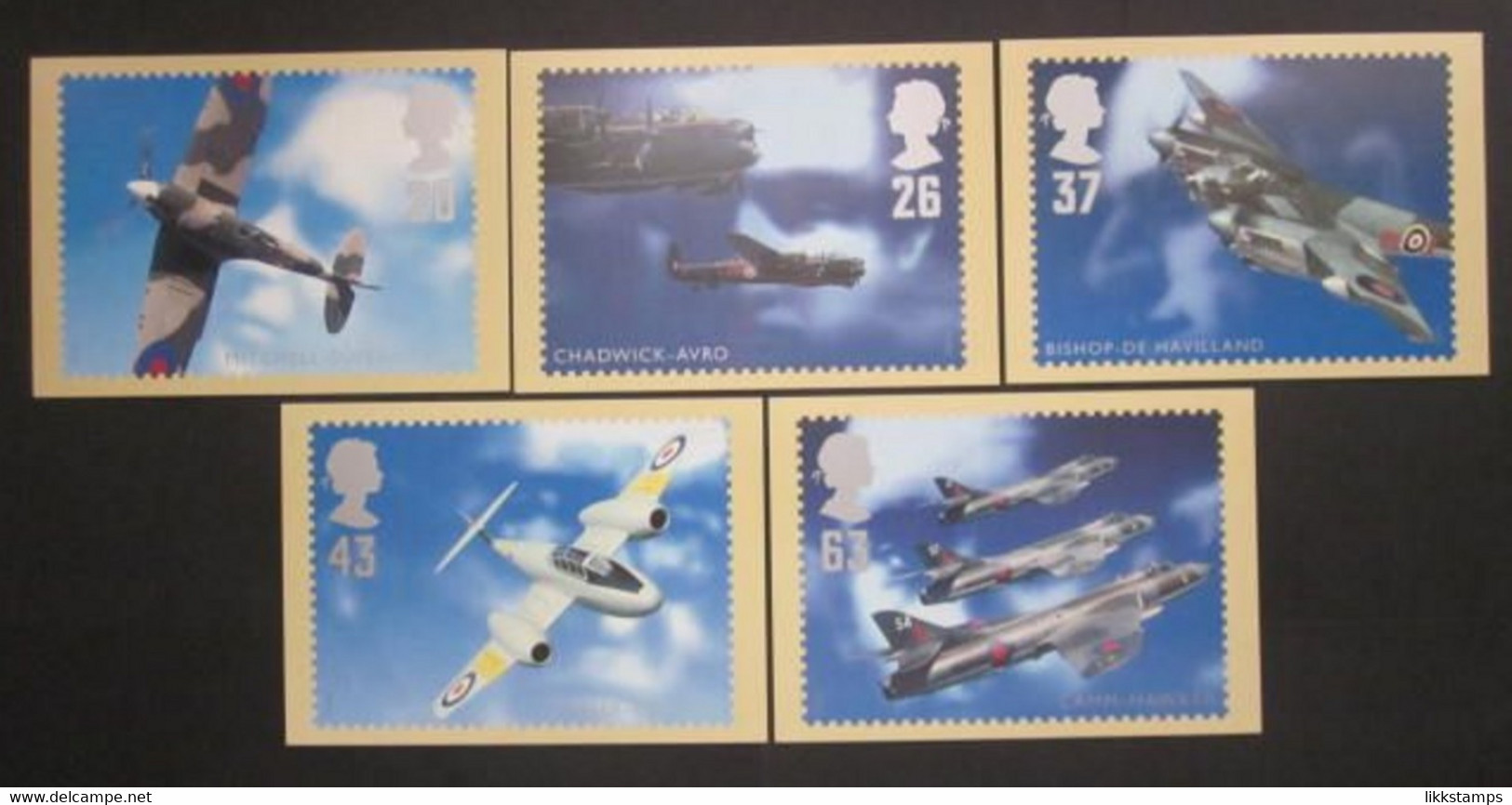 1997 BRITISH AIRCRAFT DESIGNERS P.H.Q. CARDS UNUSED, ISSUE No. 188 (B) #00977 - PHQ Cards