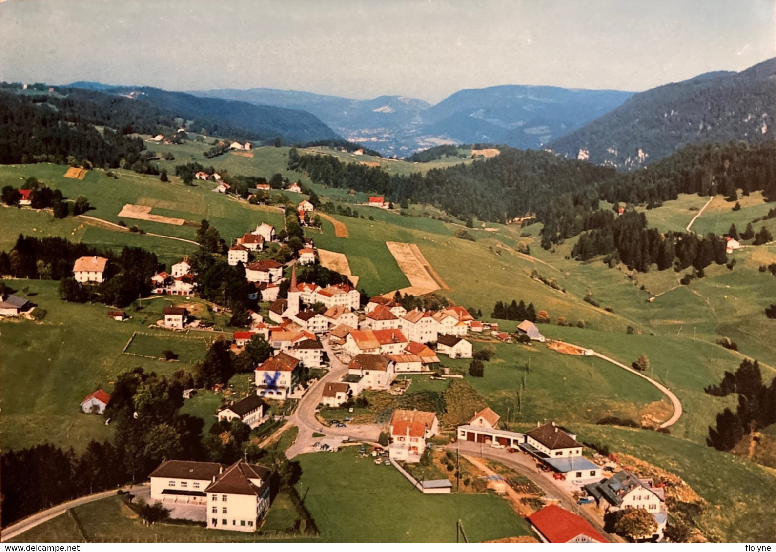 La Côte Aux Fées - Vue Aérienne Générale Du Village - Suisse Switzerland - La Côte-aux-Fées