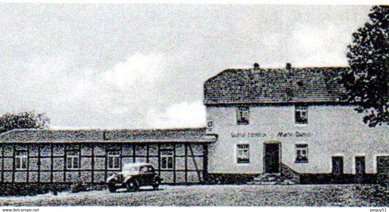 Gemünd Kreis Schleiden/ Eifel. Gasthaus Fernblick ( Propr. Martin Daniel- Morsbach). Franchise Militaire B.P.S.13.  1953 - Schleiden