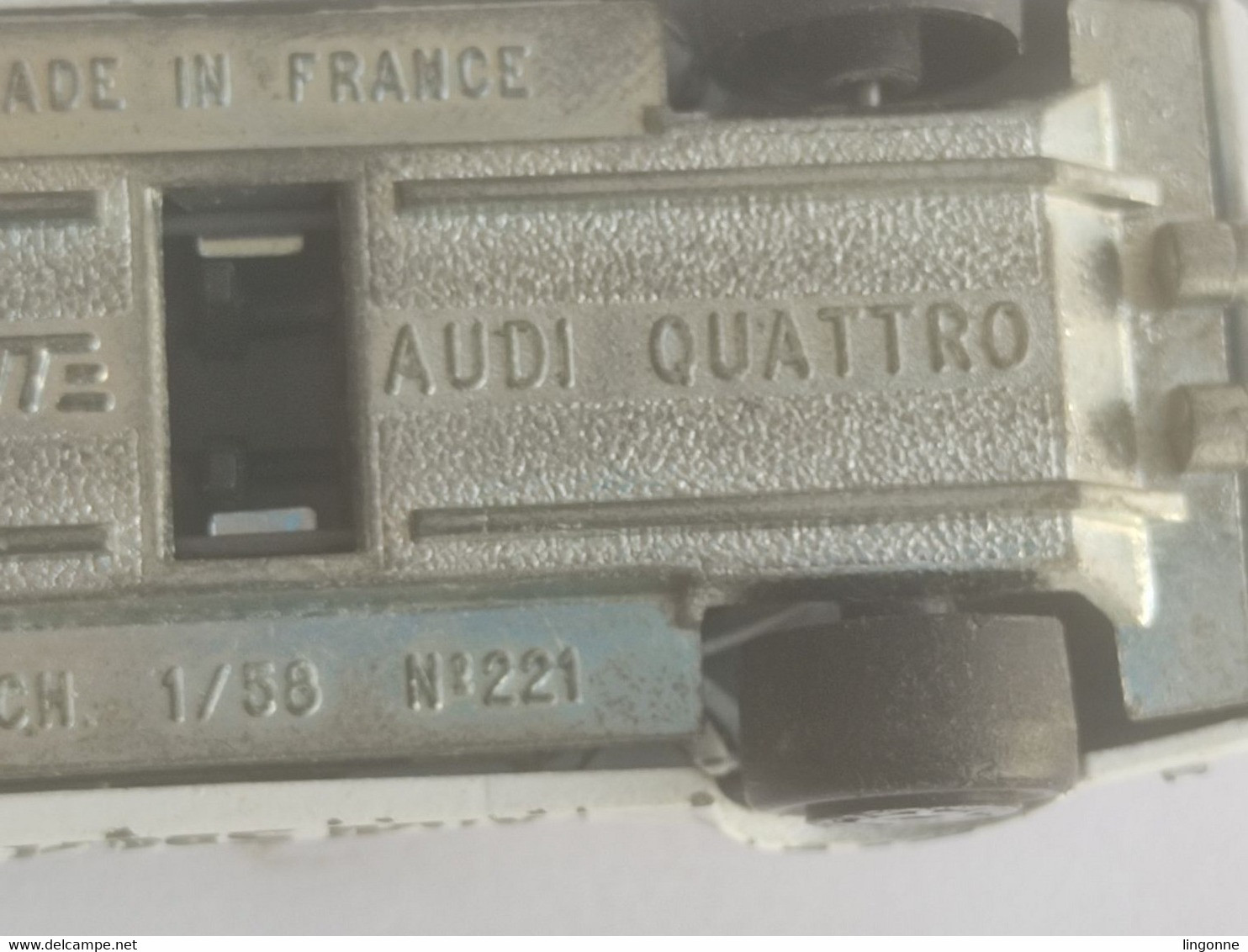 Majorette n°221, Audi quattro blanche, 1/58e