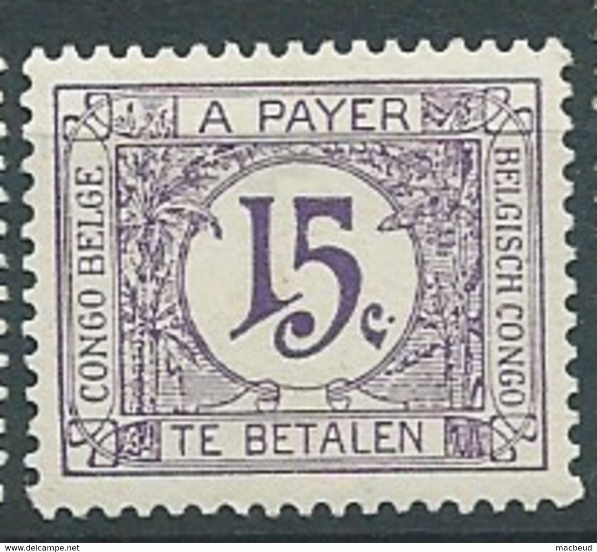 Congo Belge - Taxe -   N°  68 * -  Bip 13008 - Neufs