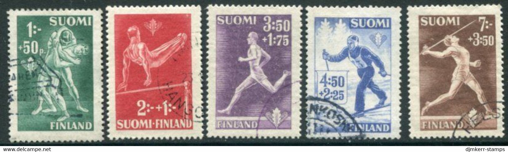 FINLAND 1945 Sports Used.  Michel 349-52 - Used Stamps