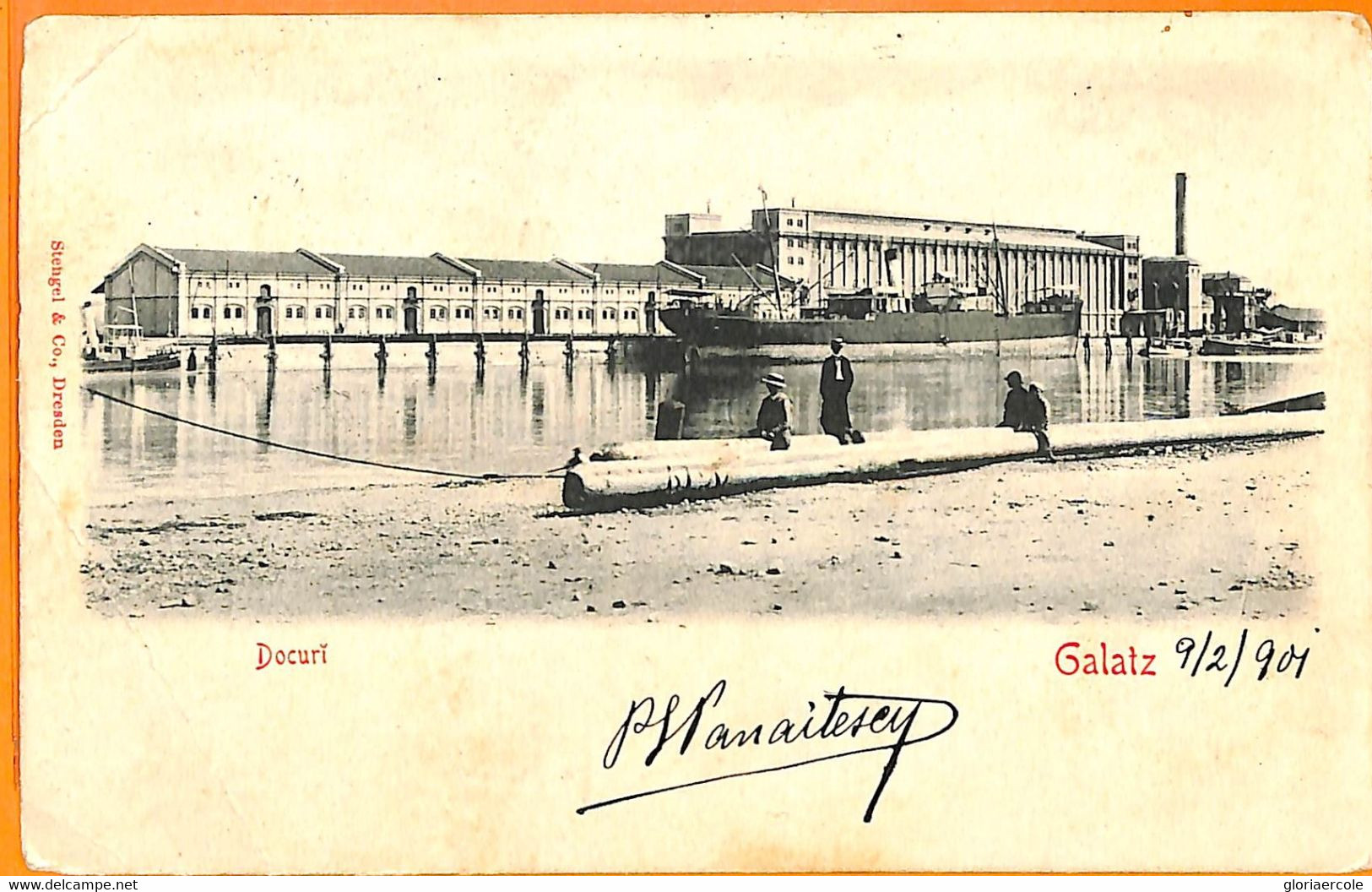 99425 -  ROMANIA  - Postal History -  POSTCARD From GALATZ  To  ITALY  1901 - Briefe U. Dokumente