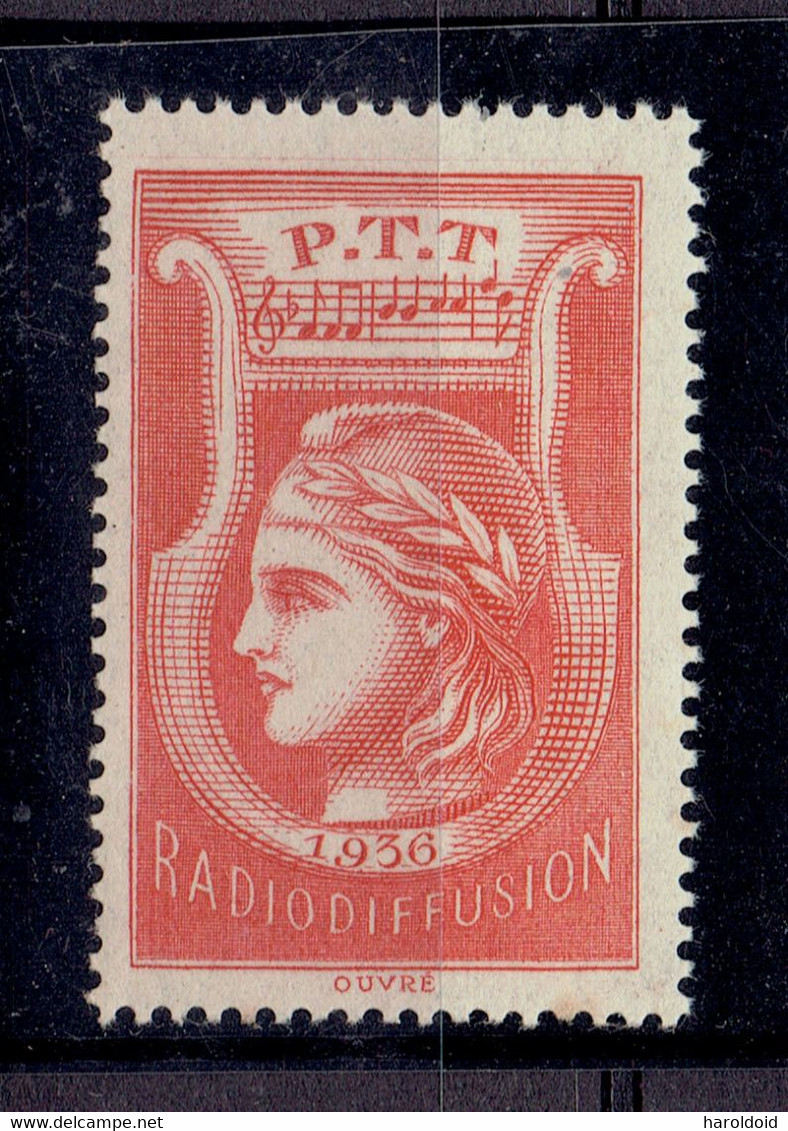 Radiodiffusion - TP N°2 XX MNH LUXE - 1935 - Radiodiffusion