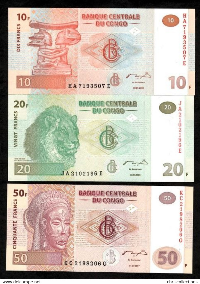 CONGO - Lot De 8 Billets Congo - UNC - Ohne Zuordnung