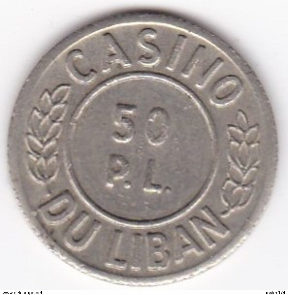 Liban, Casino Du Liban, 50 Piastres Libanaises, S.d. (c.1970) - Libanon