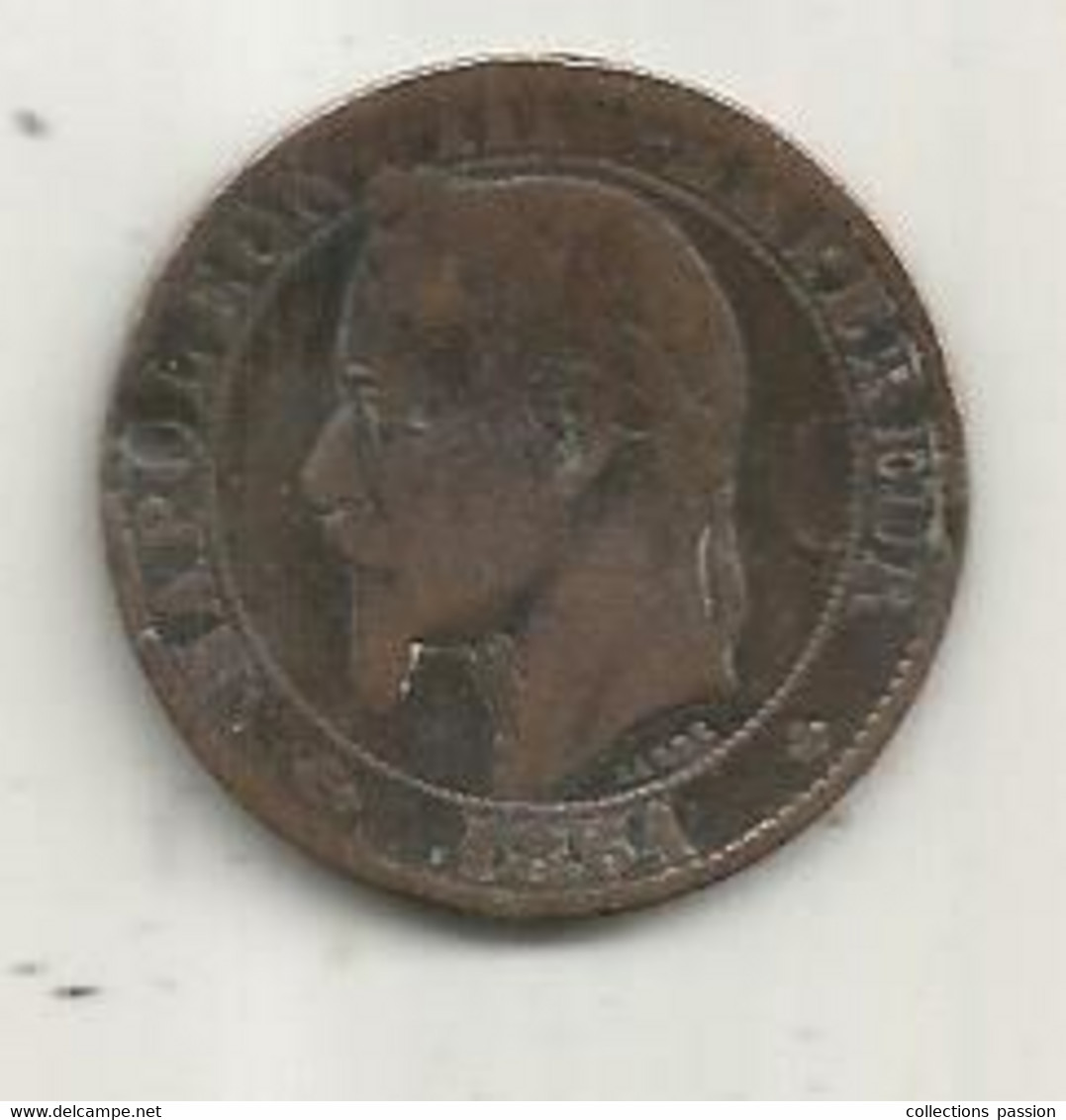 JC, MONNAIE, France, 5 Centimes, 1861 BB, 2 Scans - Sonstige & Ohne Zuordnung