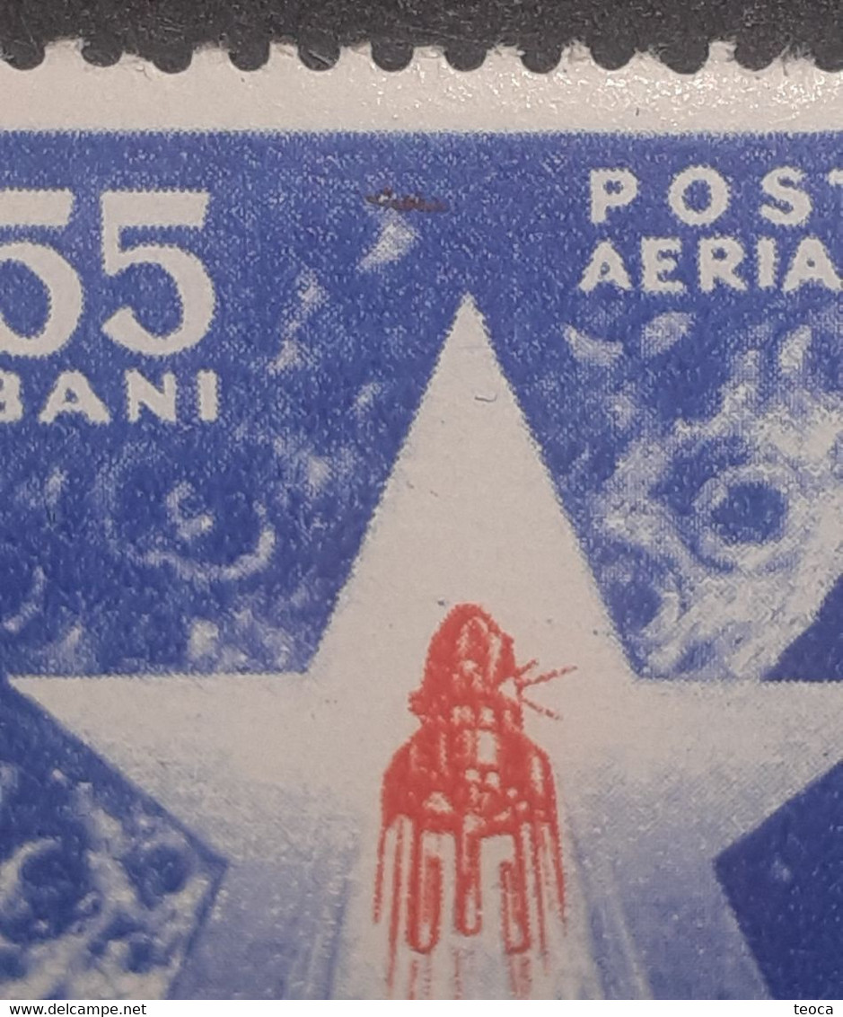 Stamps Errors Romania 1963 # Mi 2143 Printed In Full Circle Before The Number 2, Space Cosmos  Luna 4 - Abarten Und Kuriositäten