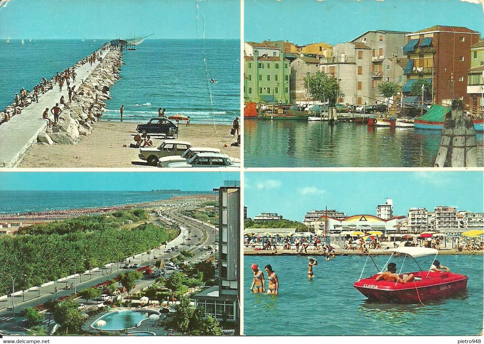 Sottomarina Lido Fraz. Di Chioggia (Venezia) Vedute E Scorci Panoramici, Panoramic Views, Ansichten - Chioggia