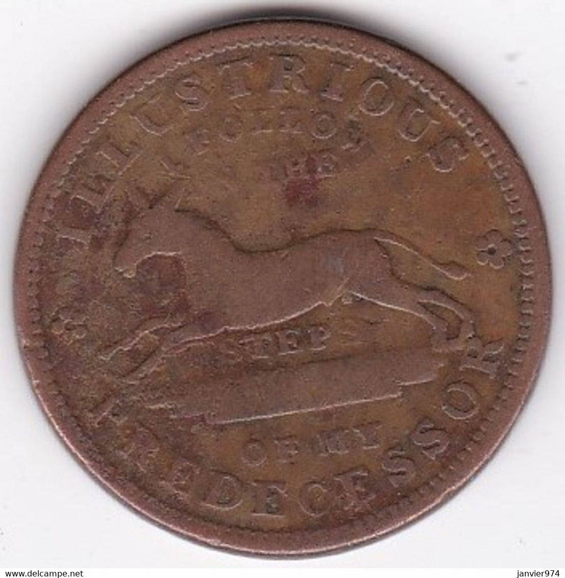 Usa , Jeton Token Executive Experiment Illustrious Predecessor , 1837, En Cuivre - Noodgeld