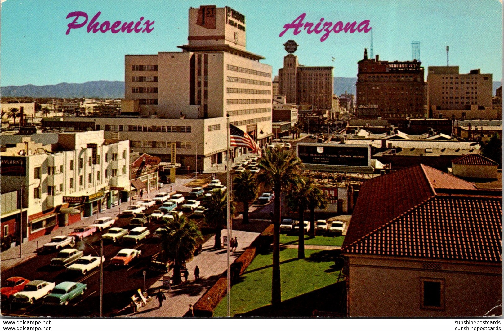 Arizona Phoenix Looking South On Central Avenue - Phoenix