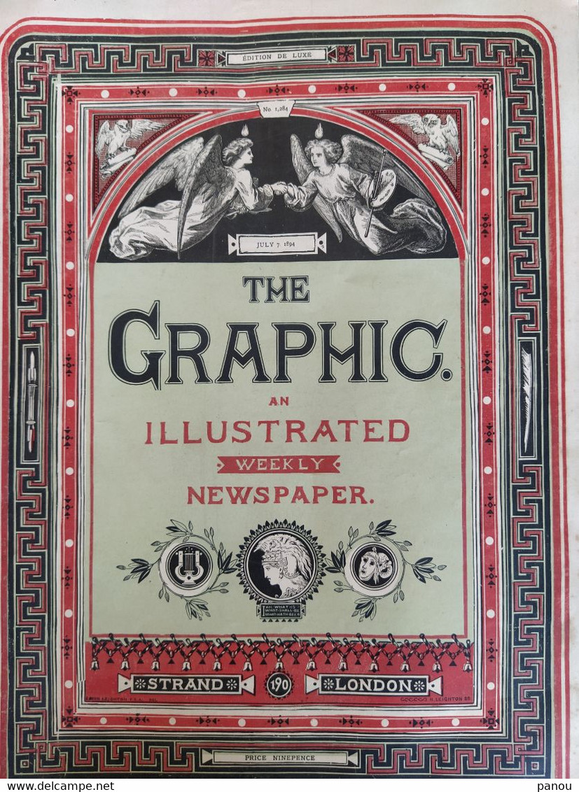 THE GRAPHIC NEWSPAPER MAGAZINE 1284 / 1894. TOWER BRIDGE. DEATH MORT PRESIDENT CARNOT. NEW ZEALAND. THE COOK ISLANDS - Other & Unclassified