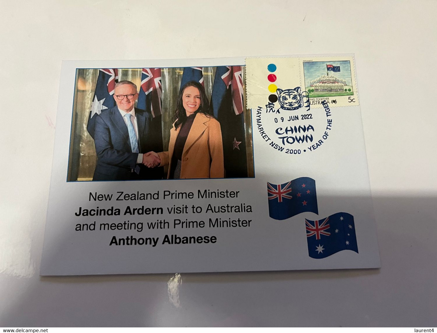 (1 G 27) Visit Of New Zealand Prime Minister Ardern To Australia & Meeting With PM Albanese (9-6-2022) - Brieven En Documenten