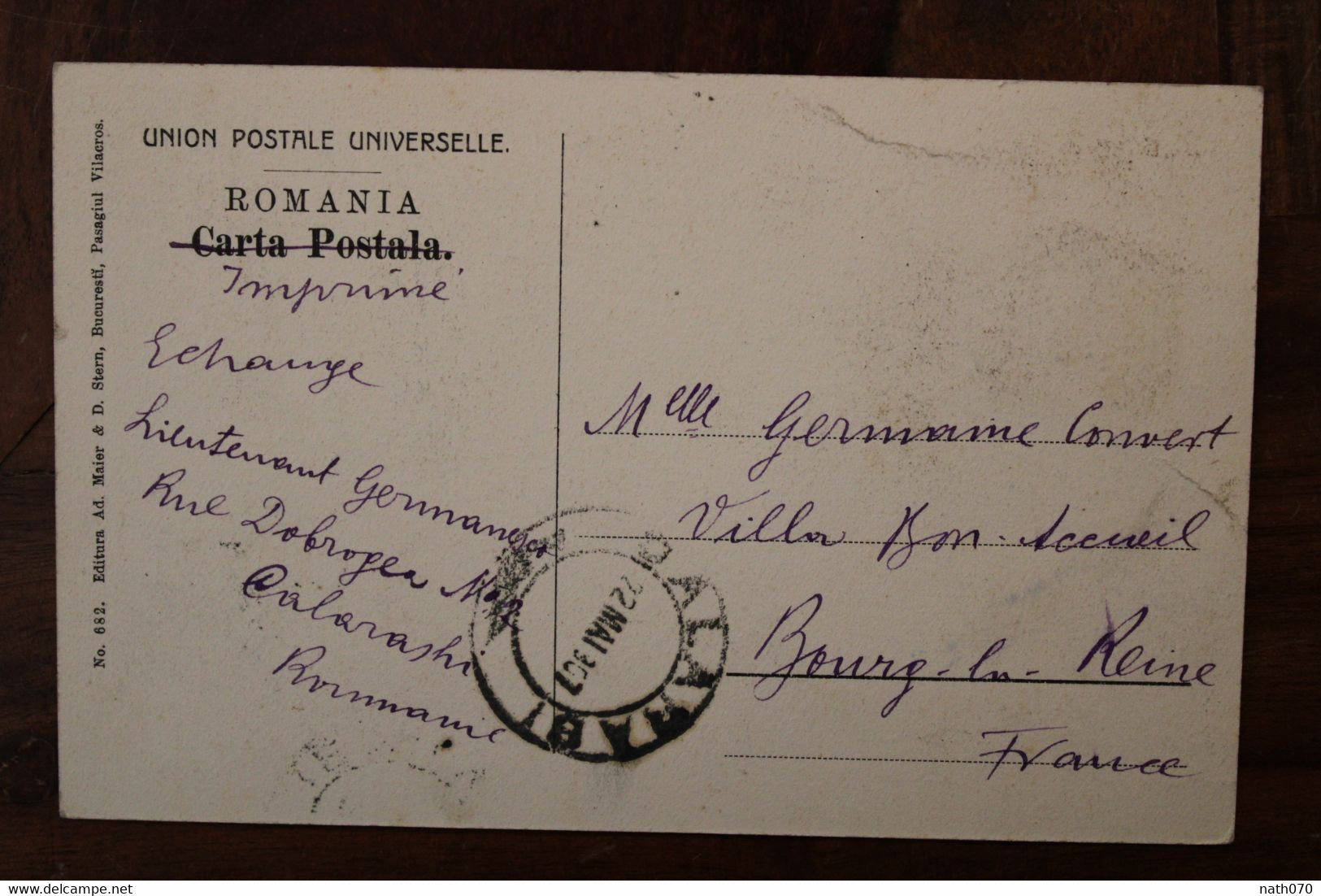 CPA Ak 1907 Casa De Depuneri BUCURESCI Bucarest Roumanie Rumänien Romania Jugendstil France Bourg La Reine Imprimé - Briefe U. Dokumente