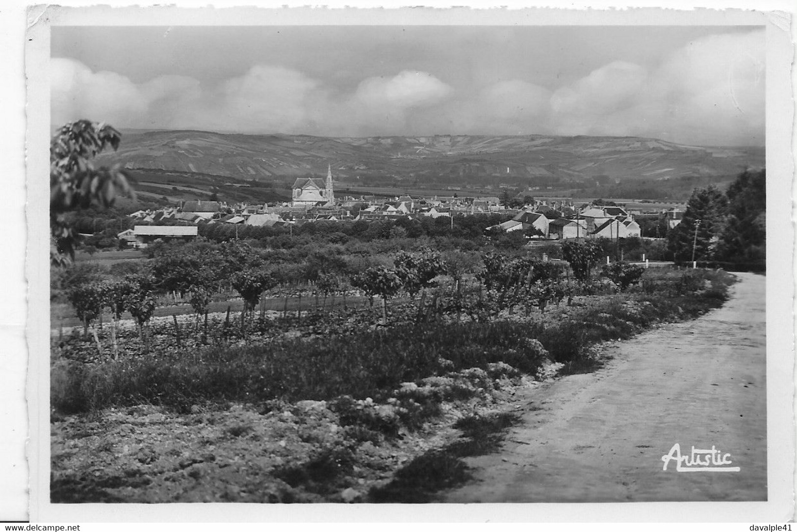 89  COULANGES LA VINEUSE    VUE GENERALE    ECRITE    2 SCANS - Coulanges La Vineuse