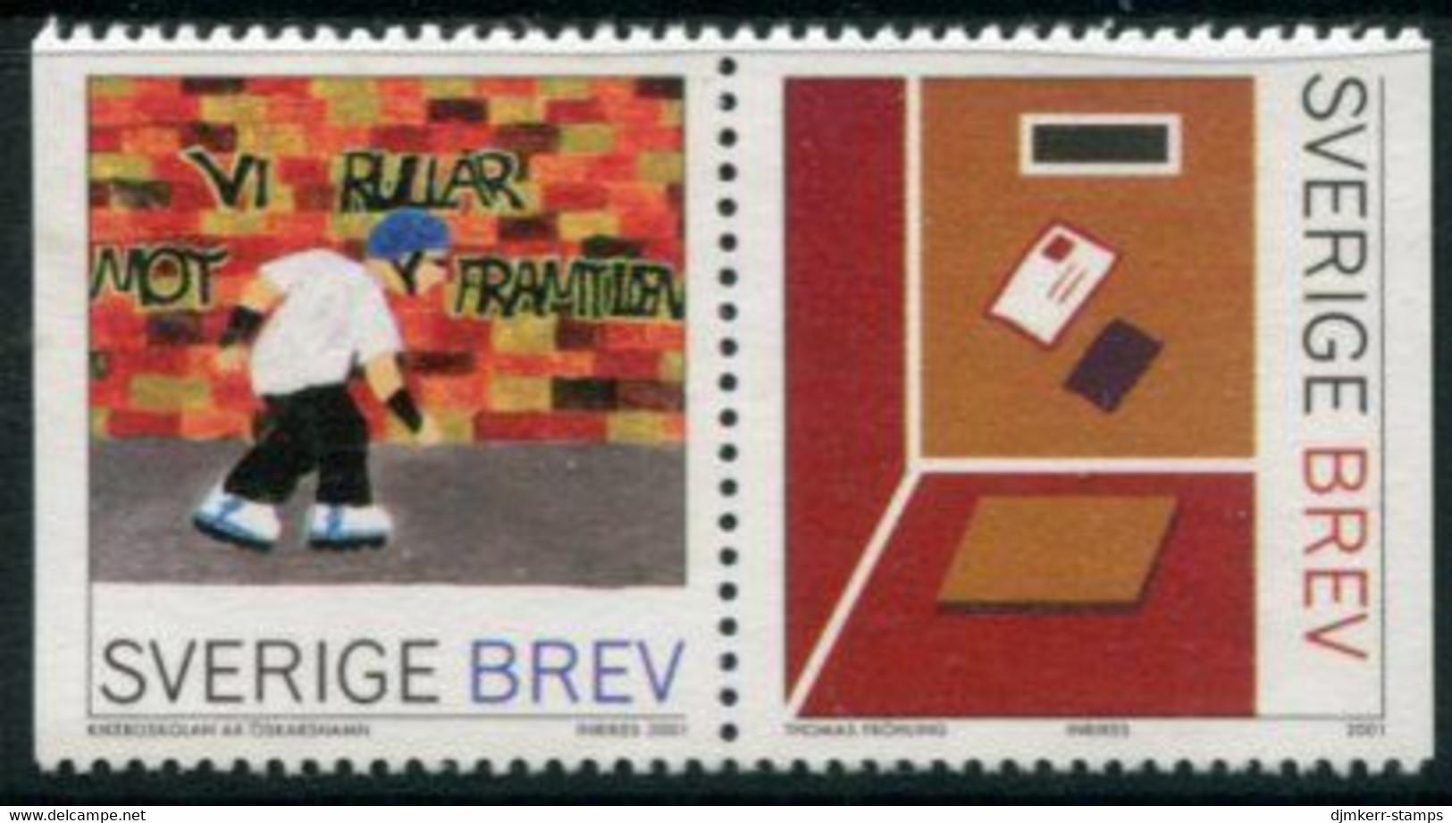 SWEDEN 2001 Stamp Design Competition MNH / **.  Michel 2256-57 - Neufs