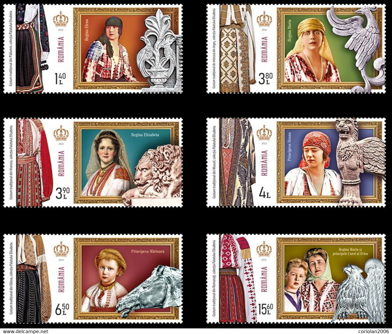 Romania 2022 / Colections From  Elisabeth Palace / Set 6 Stamps - Neufs