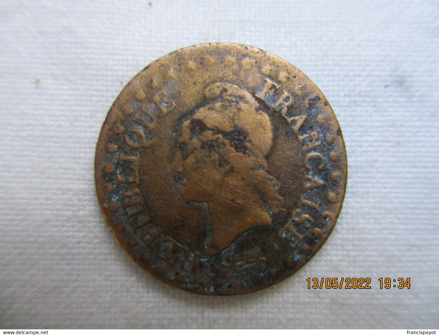 France: 1 Centime An 6 A - 1795-1799 French Directory