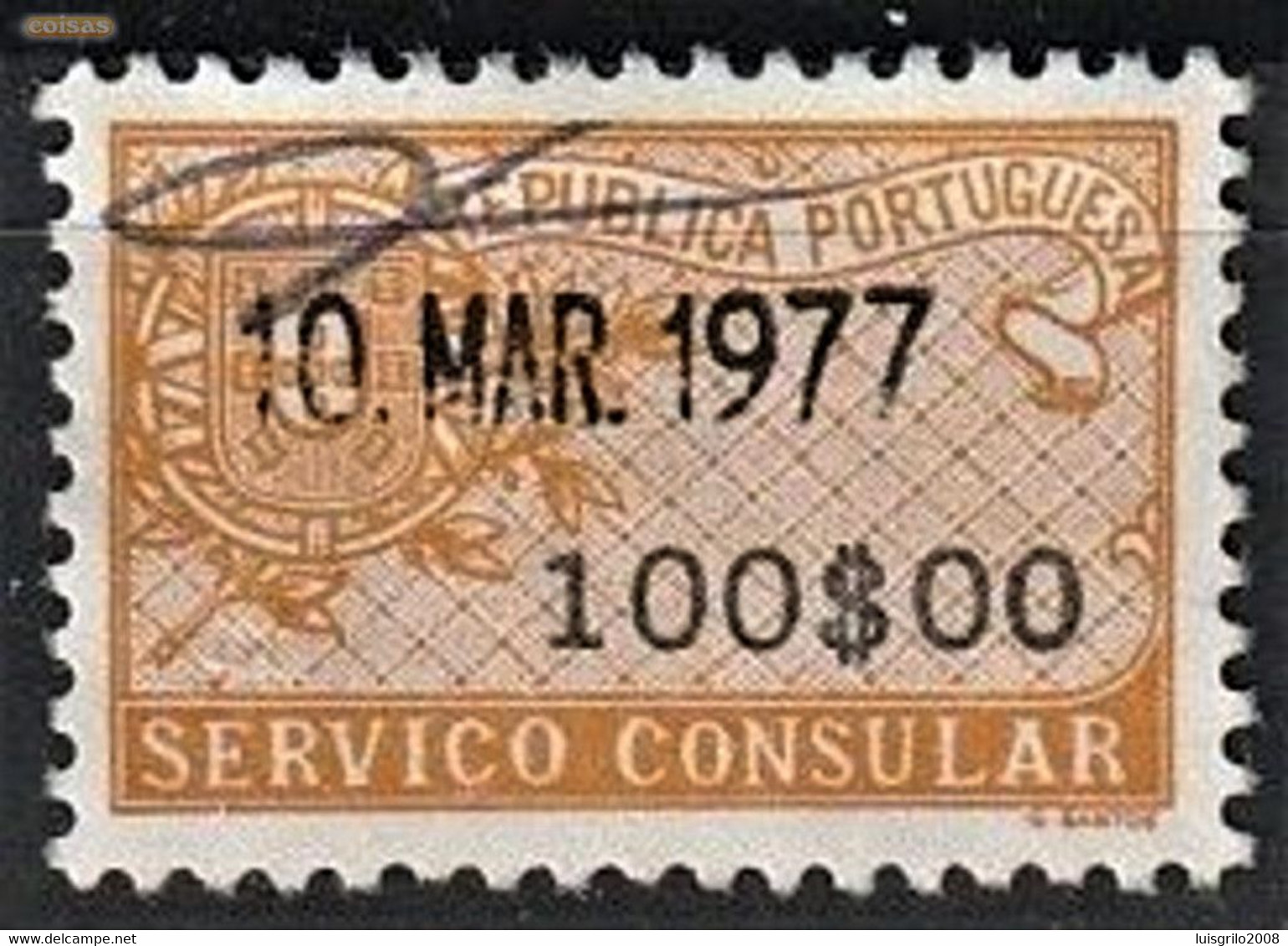 Revenue/ Fiscal, Portugal - 1931, Serviço Consular -|- 100$00 - Usado