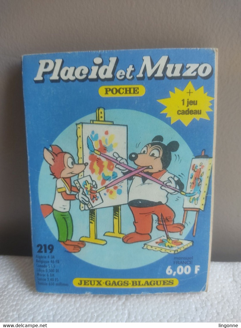 PLACID Et MUZO Poche N°219  Poids : 78 Grammes - Pif - Autres