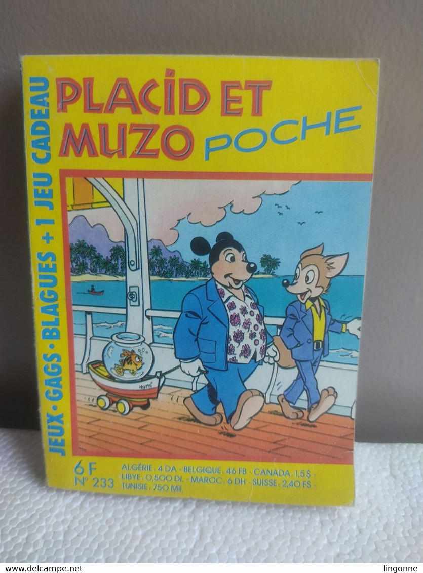 PLACID Et MUZO Poche N°233  Poids : 80 Grammes - Pif - Autres