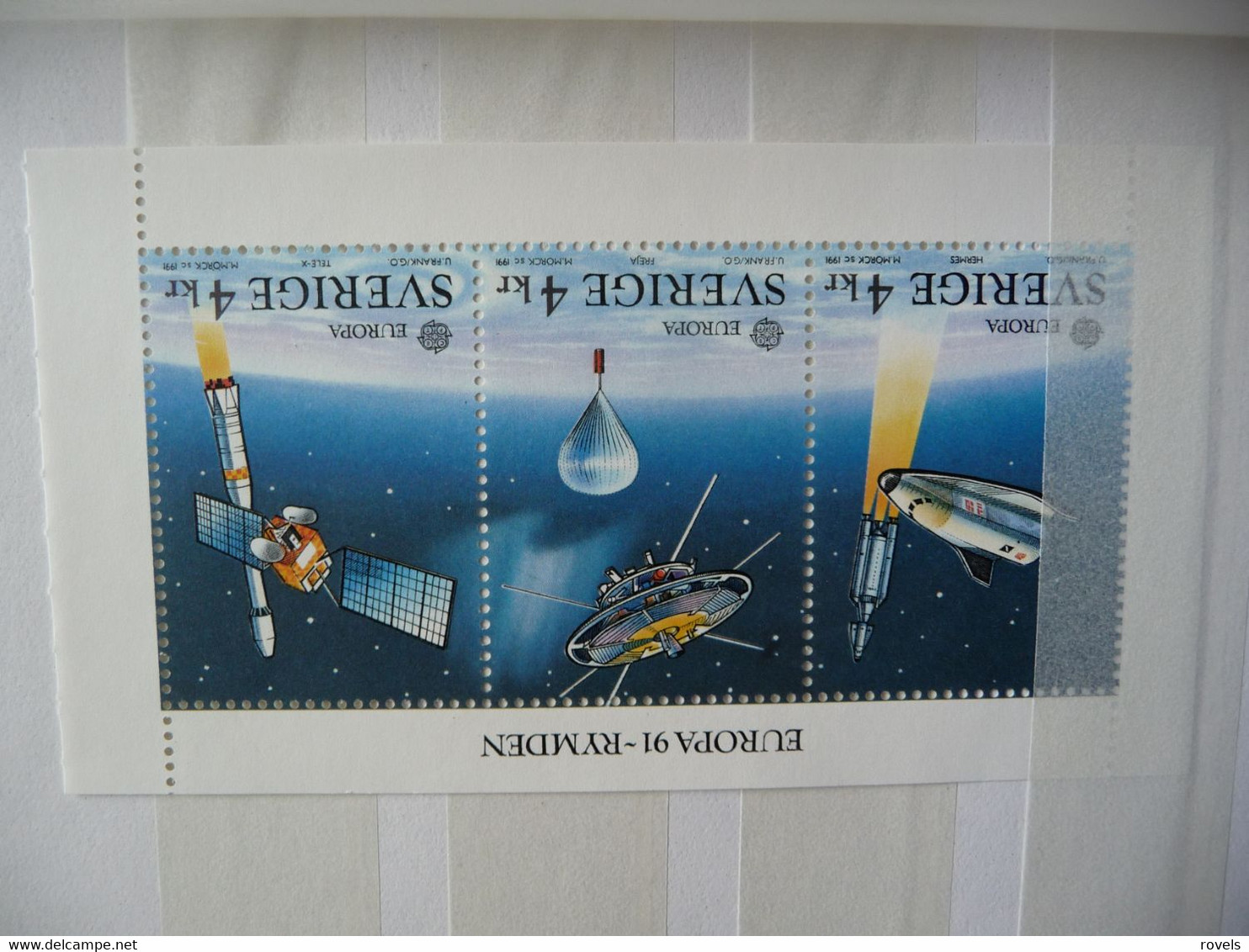 (ZK9) **  Sweden Sverige = EUROPA CEPT 1991 MNH BLOCK Space - Nuovi