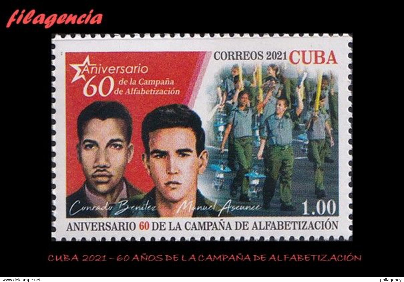 CUBA MINT. 2021-18 60 ANIVERSARIO DE LA CAMPAÑA DE ALFABETIZACIÓN - Nuevos