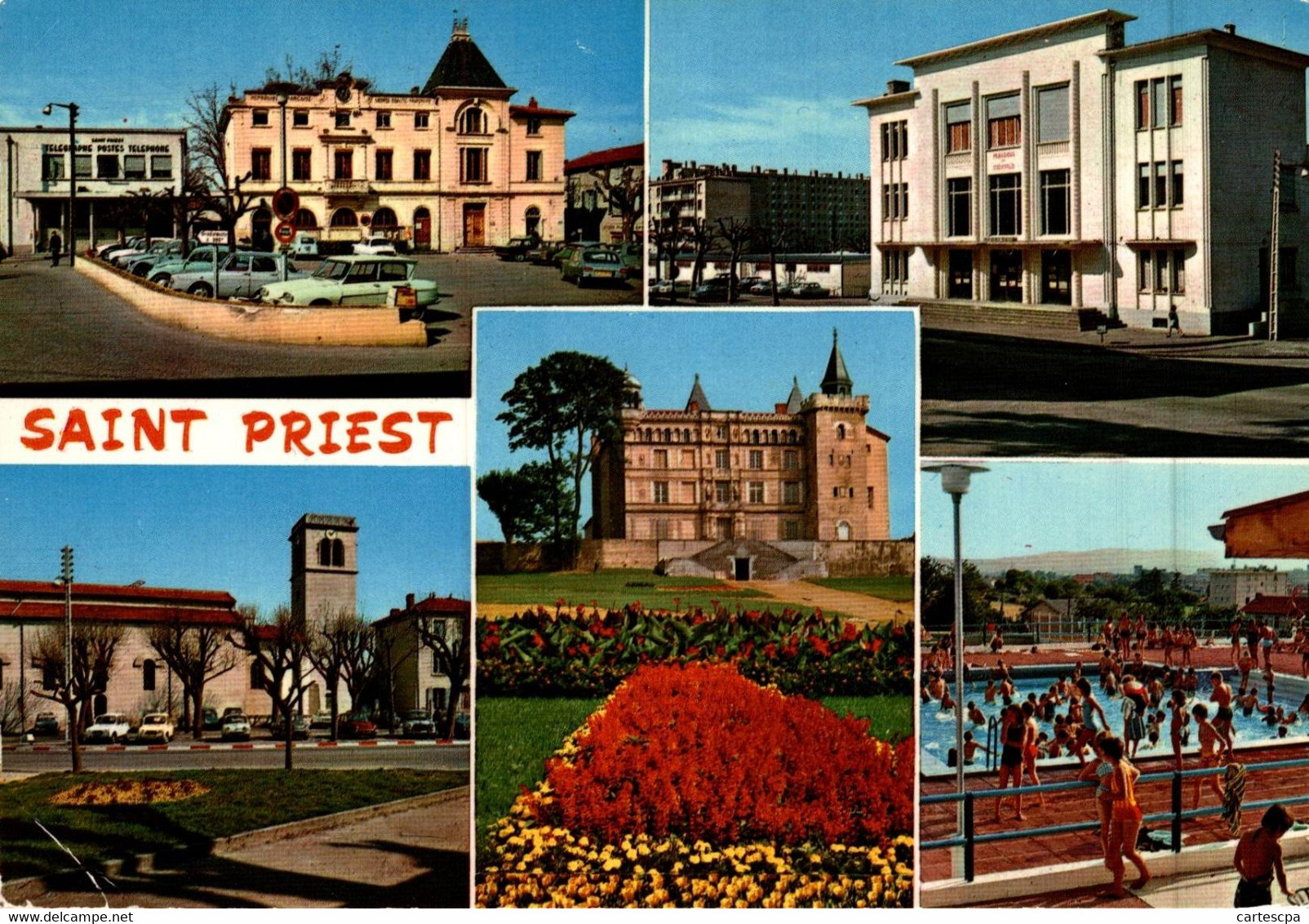 Saint Priest Carte Souvenir 1975  CPM Ou CPSM - Saint Priest