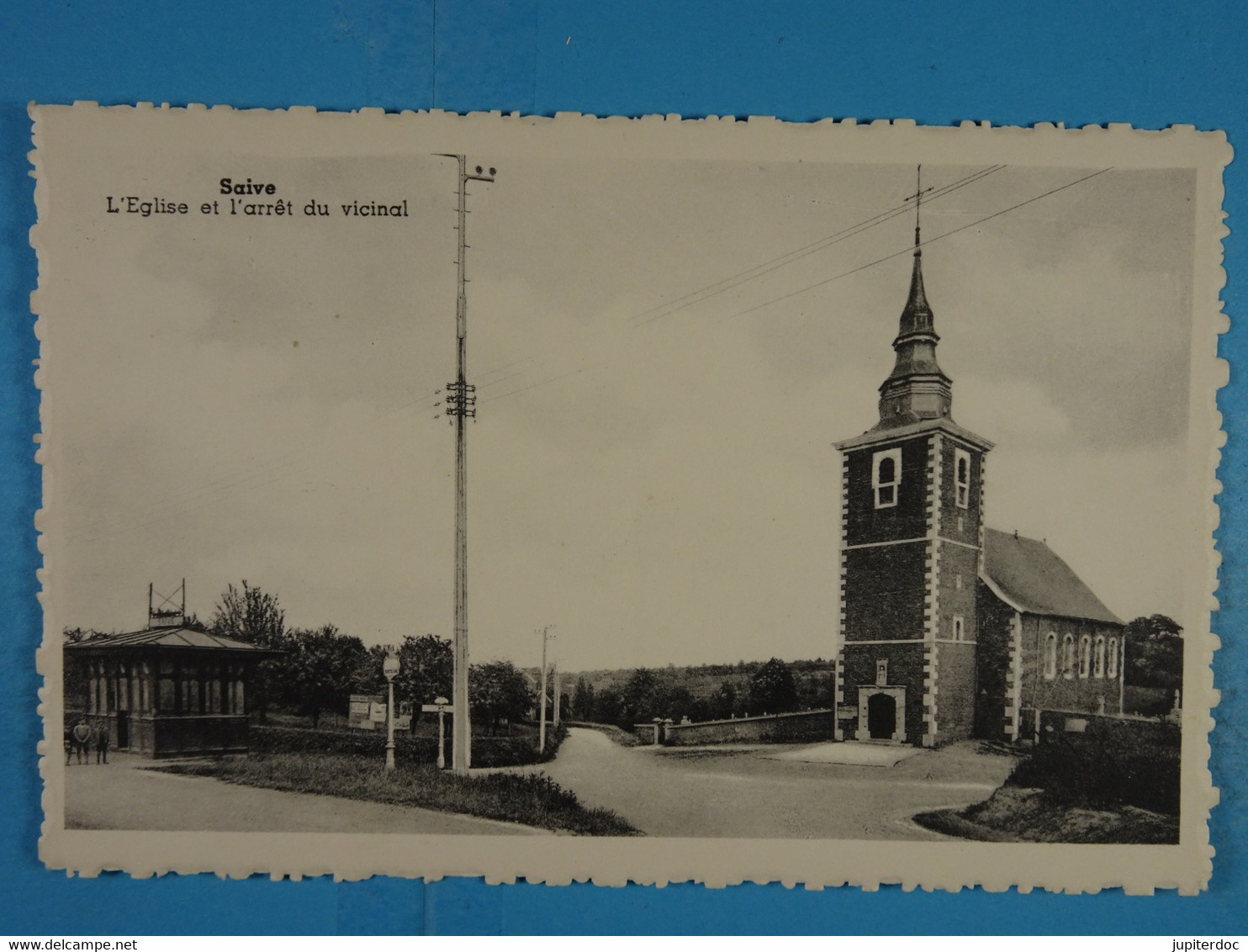 Saive L'Eglise Et L'arrêt Du Vicinal - Blégny