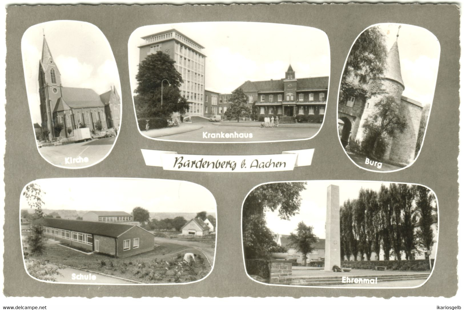 BARDENBERG Bei Würselen Krs Aachen 1964 5-geteilte Privatkarte " Kaufhaus Matthias Linnenberger " - Wuerselen