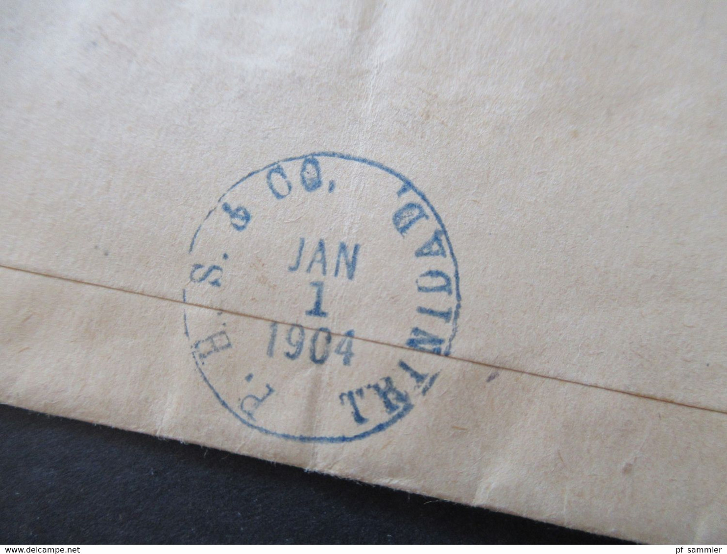 GB Kolonie Trinidad (Trinidad & Tobago) 1904 Auslands Streifband Nach Stuttgart Stempel Trinidad P.H.S. & Co. - Trinidad En Tobago (...-1961)