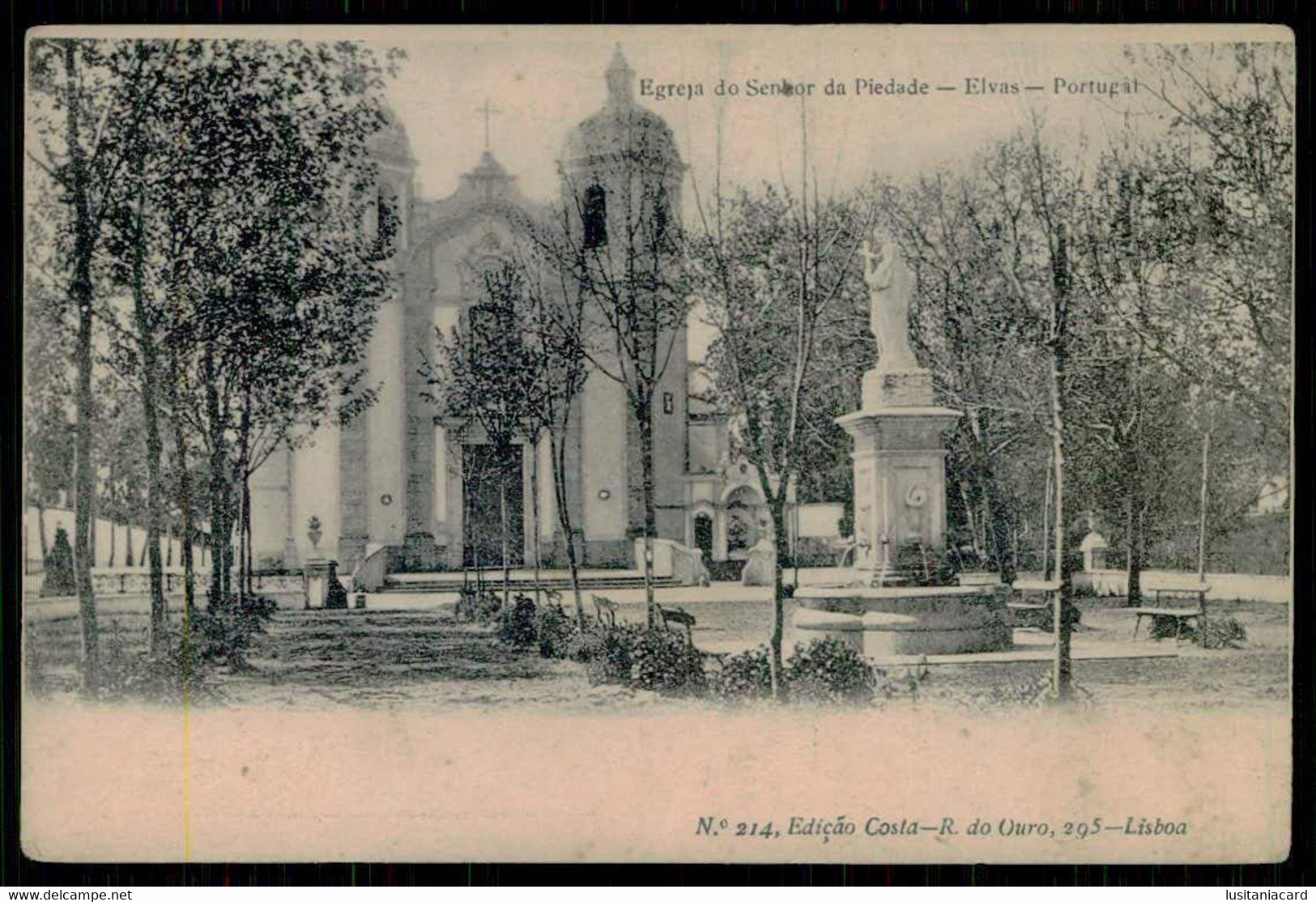 ELVAS - Egreja Do Senhor Da Piedade. ( Ed. Costa Nº 214) Carte Postale - Portalegre