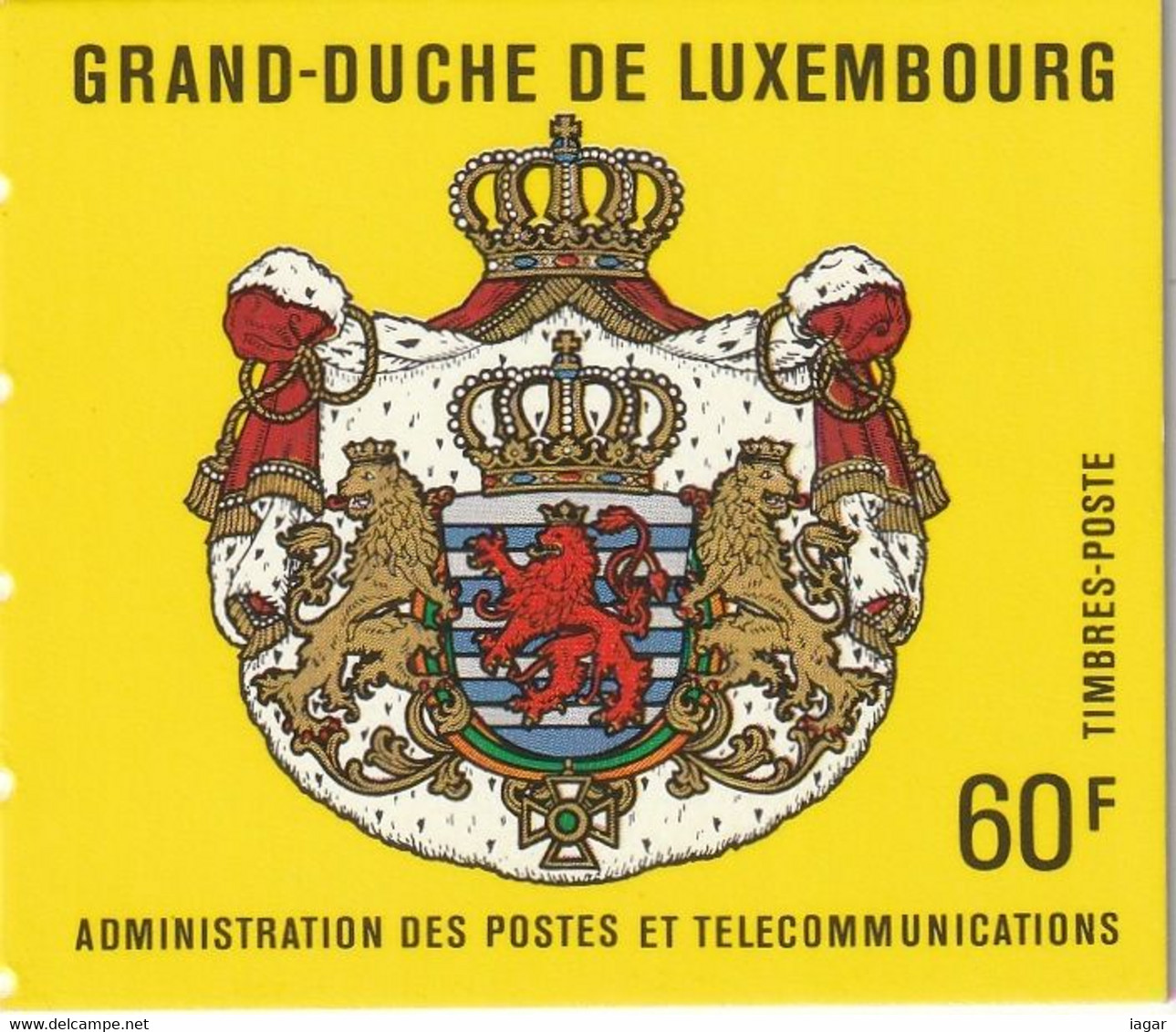 LUXEMBOURG 1989 - GRAND DUKE JEAN, BOOKLET - Postzegelboekjes