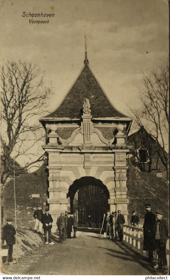 Schoonhoven (ZH) Veer Poort (Veel Volk) 19?? - Schoonhoven