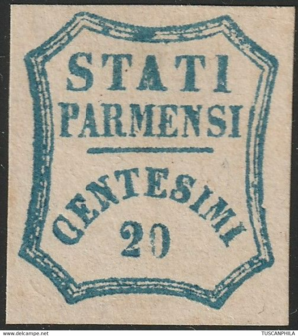 Governo Provvisorio. 20 C. Sass 15 Nuovo SG (+) F.AD CV 550 - Parma