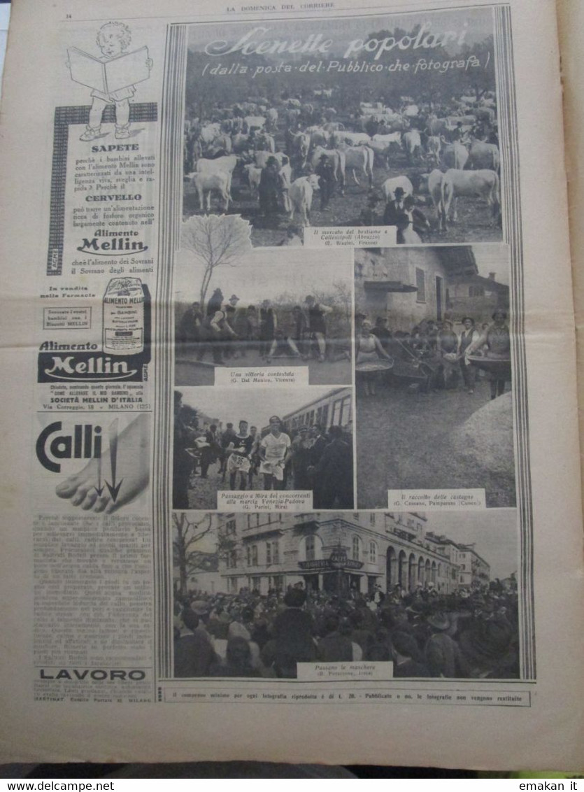 # DOMENICA DEL CORRIERE N 12 / 1930 AUTOTRENO DEL GRANO / FOTO DEL PUBBLICO / PROCESSIONE A LONDRA - Erstauflagen