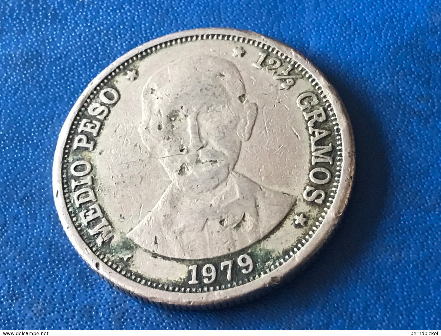 Münze Münzen Umlaufmünze Dominikanische Republik 1/2 Peso 1979 - Dominikanische Rep.