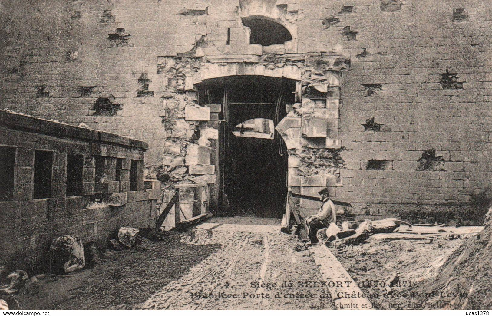 90 / SIÈGE DE BELFORT - Première Porte D ' Entrée Du Château Avec Pont-Levis - Belfort – Siège De Belfort