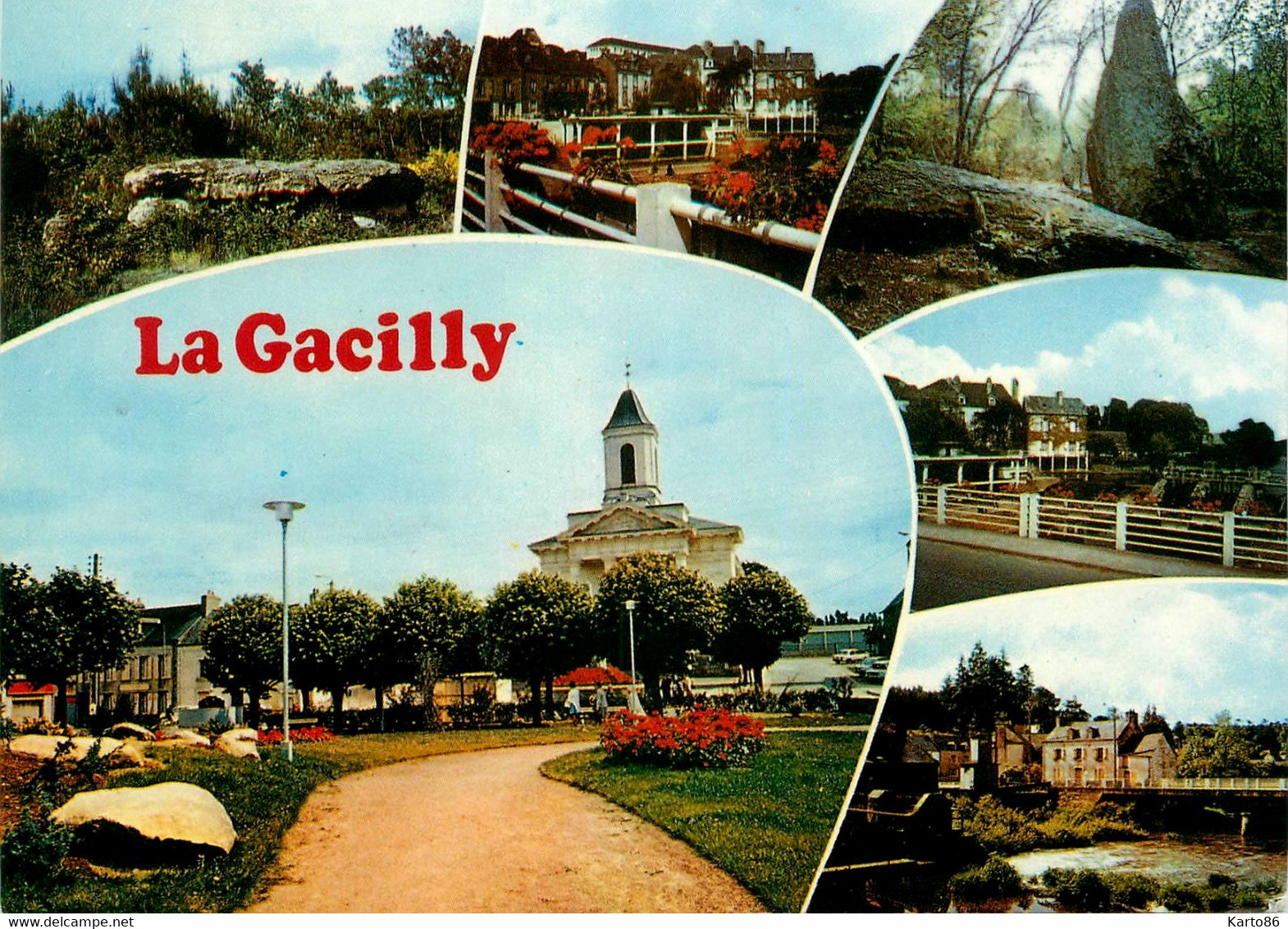 La Gacilly * Souvenir Du Village * Cpa Multivues - La Gacilly