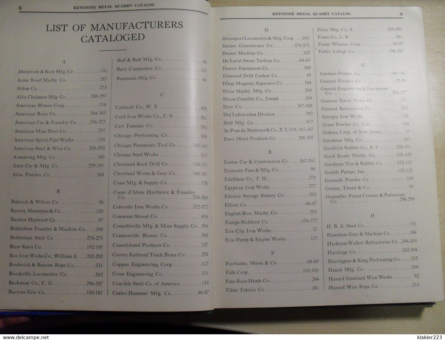 Keystone Metal Quarry Catalog 1928 - Ingenieurswissenschaften