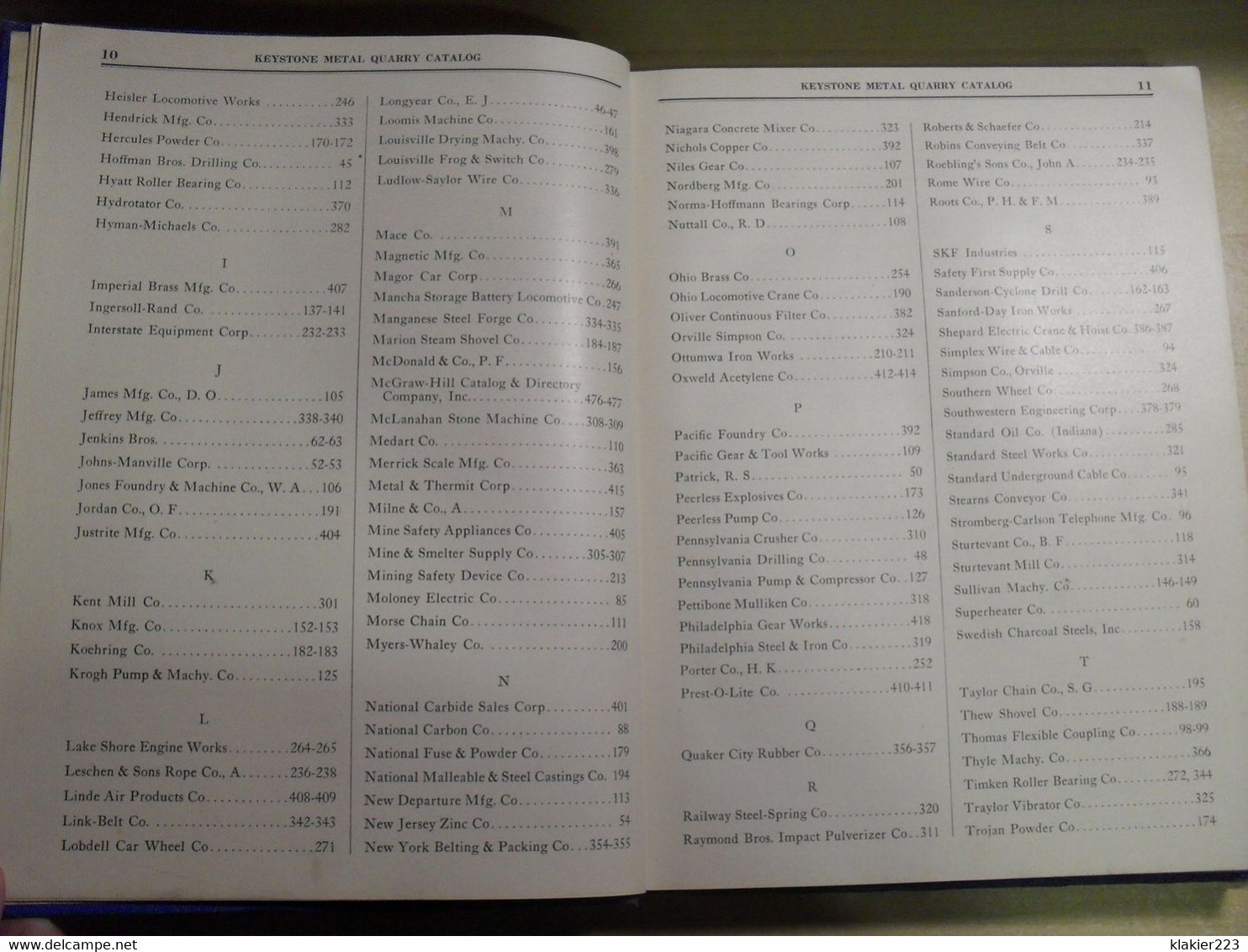 Keystone Metal Quarry Catalog 1928 - Ingeniería