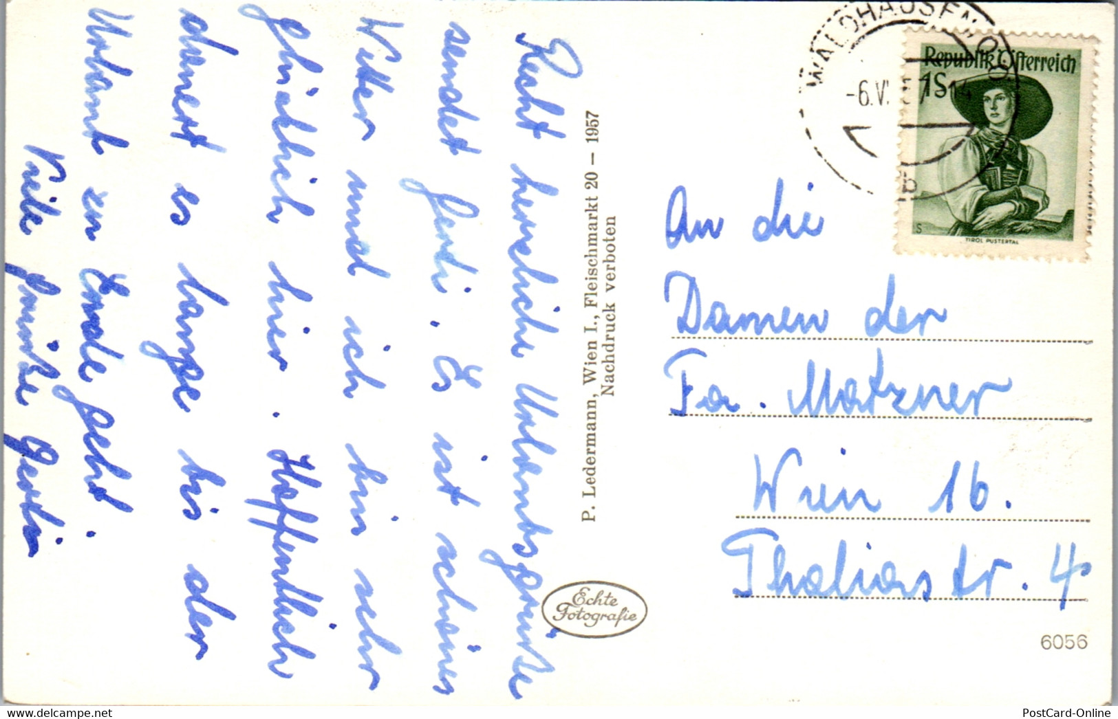 34611 - Oberösterreich - Schloss Waldhausen - Gelaufen 1957 - Perg