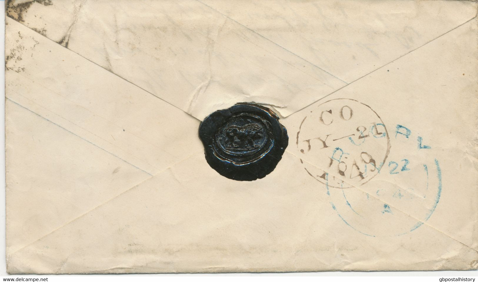 GB LONDON Inland Office „14“ Numeral Postmark (Parmenter 14B) On Very Fine Printed To Order (made Mourning Envelope From - Lettres & Documents