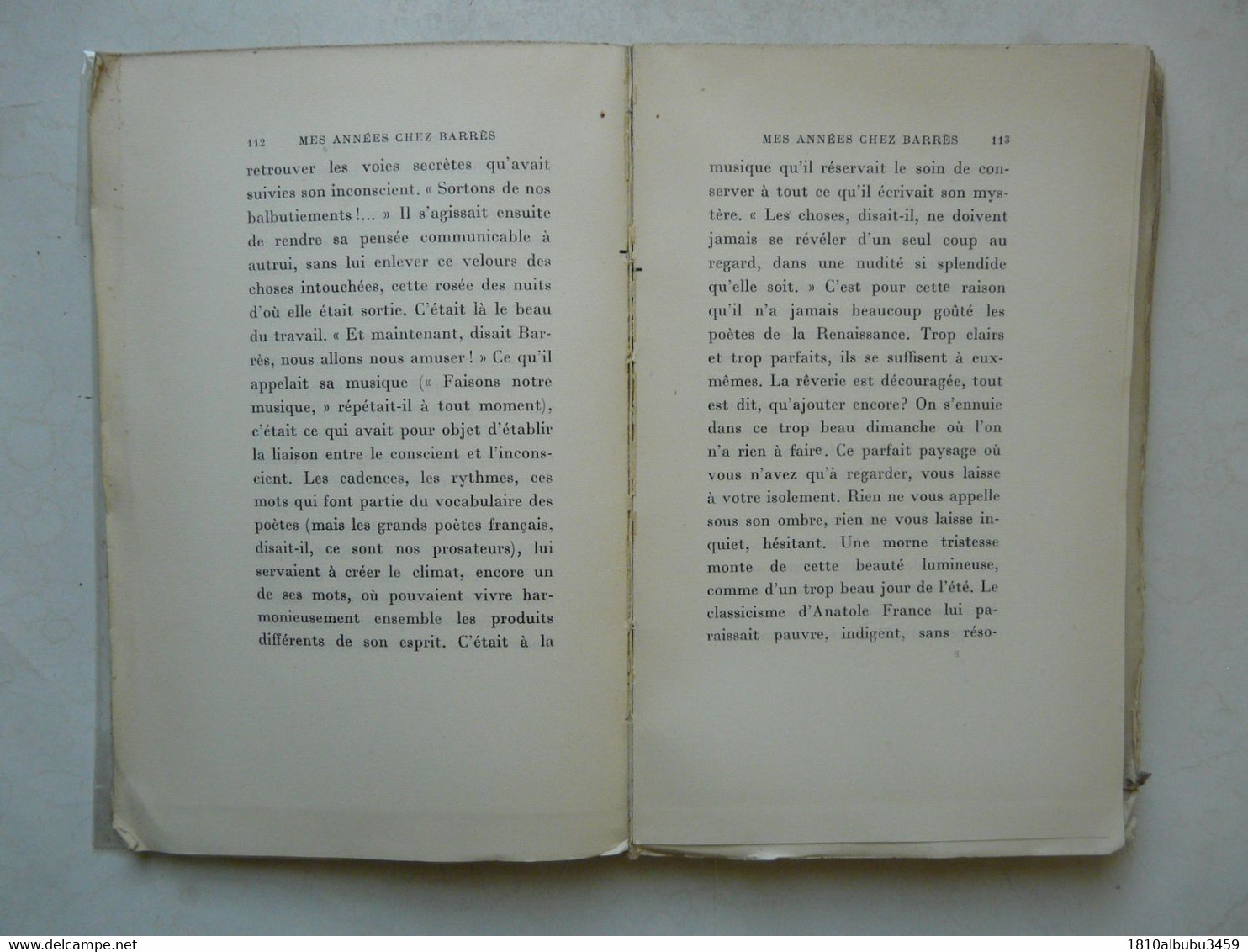 EDITION ORIGINALE NUMEROTEE - Jérome & Jean THARAUD : MES ANNEES CHEZ BARRES 1928 - Soziologie