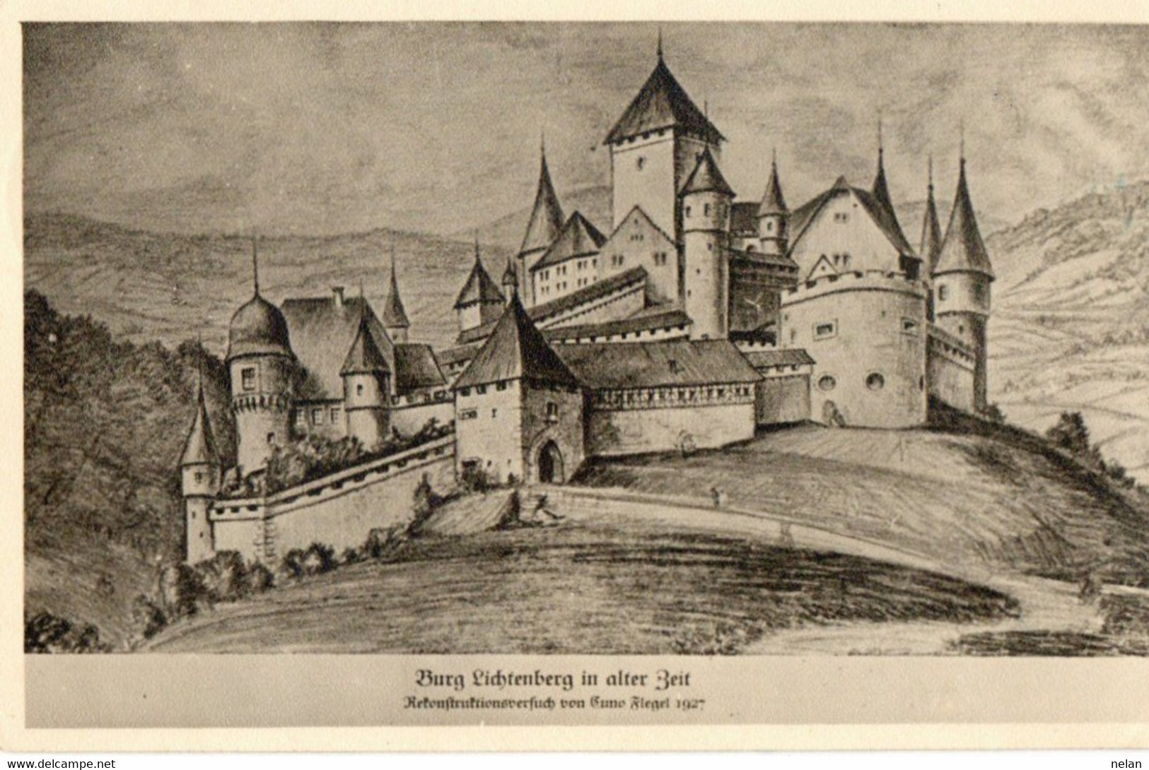 RUINE BURG LICHTENBERG KUSEL - F.P. - STORIA POSTALE - Kusel